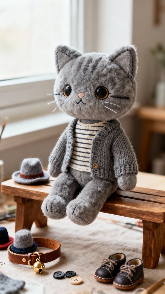 interactive cat plush design