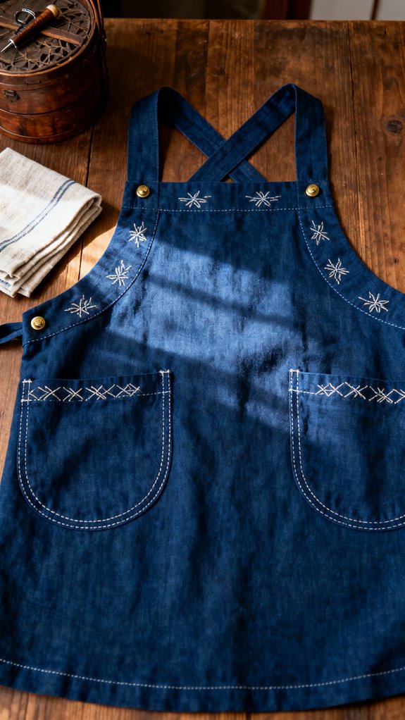 japanese cross back apron construction