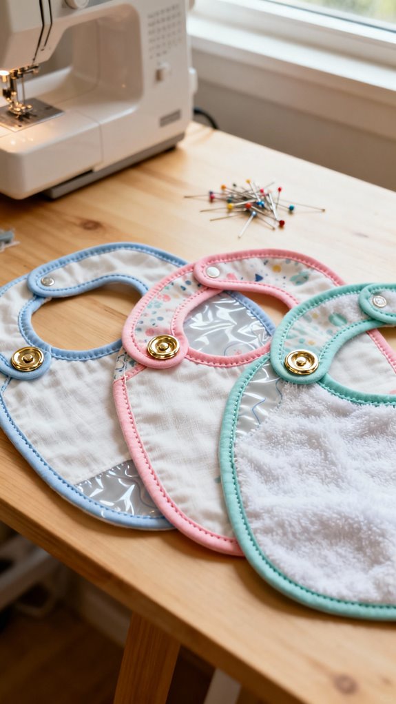 kamsnaps adjustable baby bibs