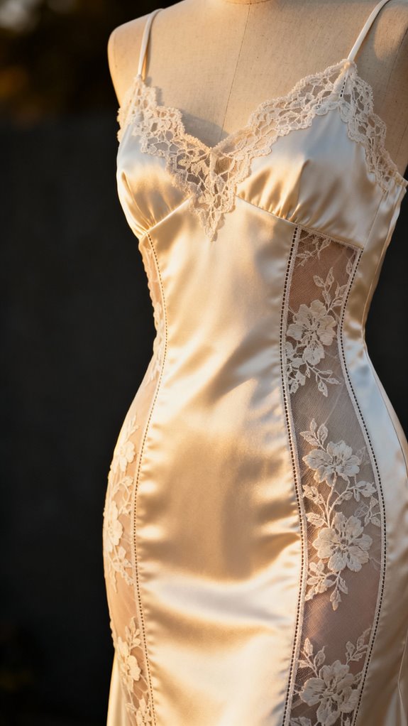 lace evening dress techniques
