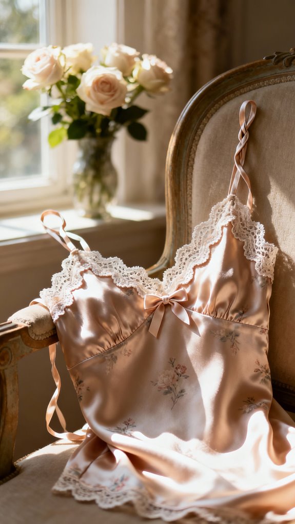 lace trimmed camisole construction tips
