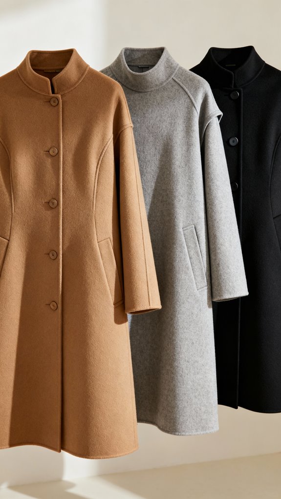 lapel free a line coats