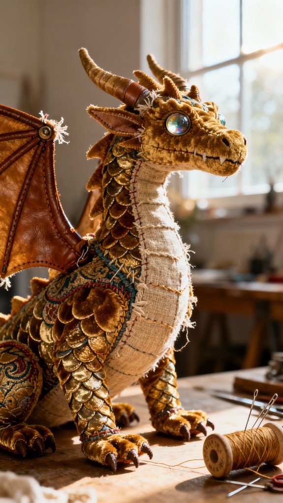 large plush dragon creation
