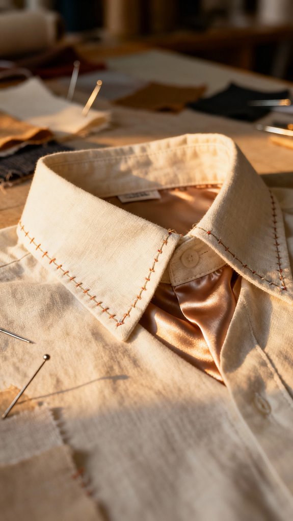 layered fabric collar techniques