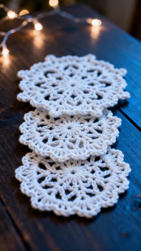 layered snowflake centerpiece collection