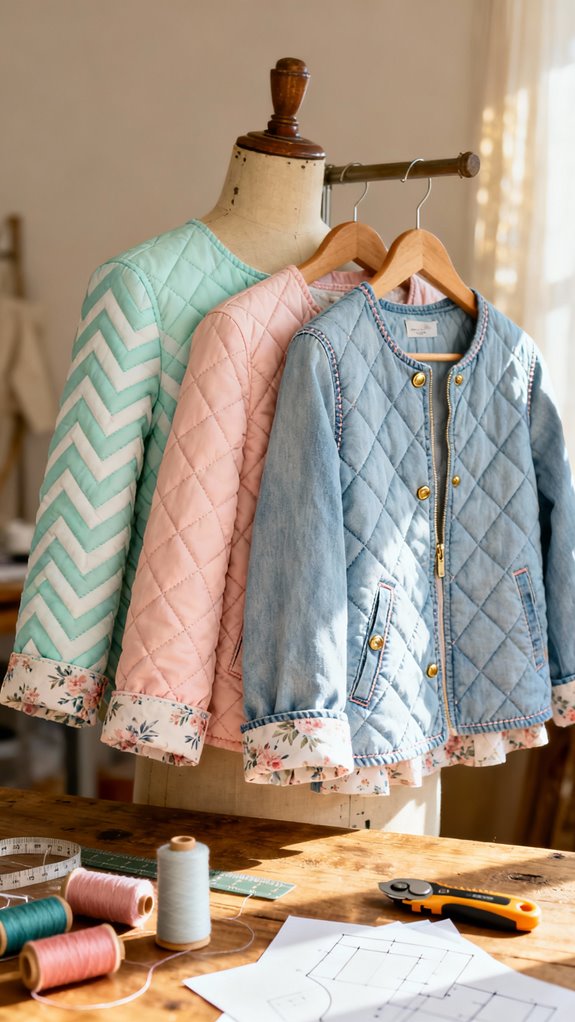 lightweight quilted spring jackets