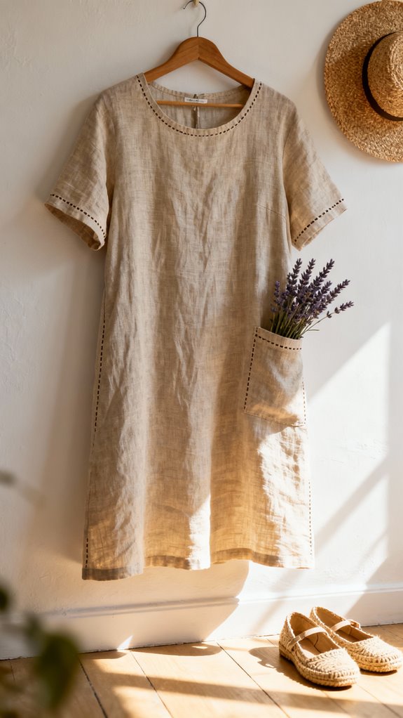 linen shift dress sewing
