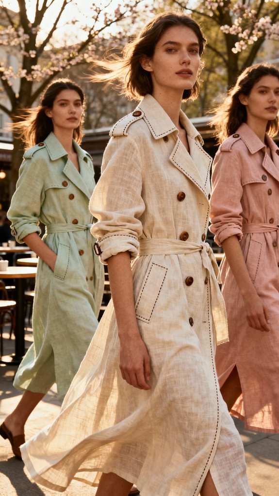 linen trench coat construction tips