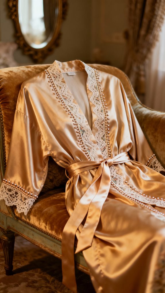 luxurious kimono robe construction