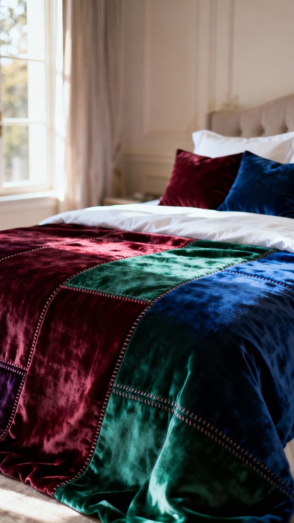 luxurious velvet duvet cover