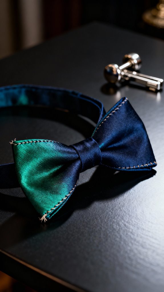 luxury wild silk bow ties