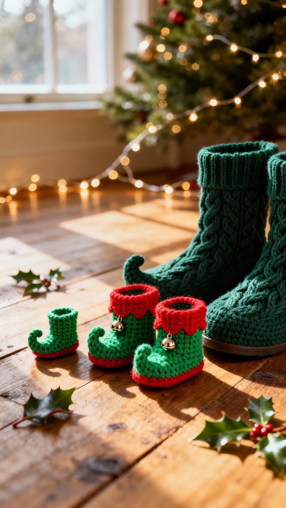matching family elf booties