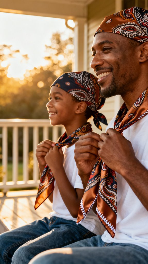 matching parent child doo rags