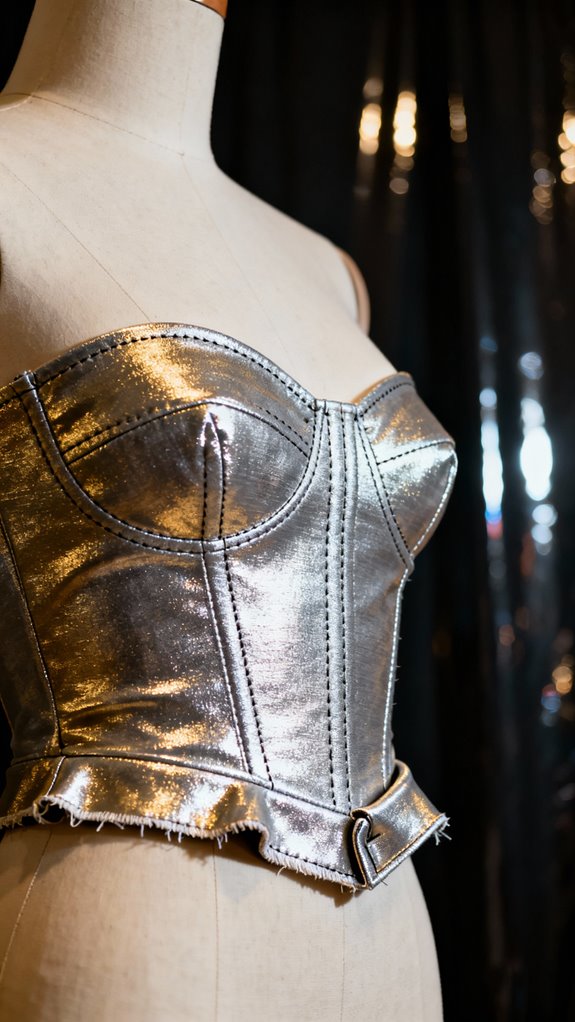 metallic fabric sewing techniques