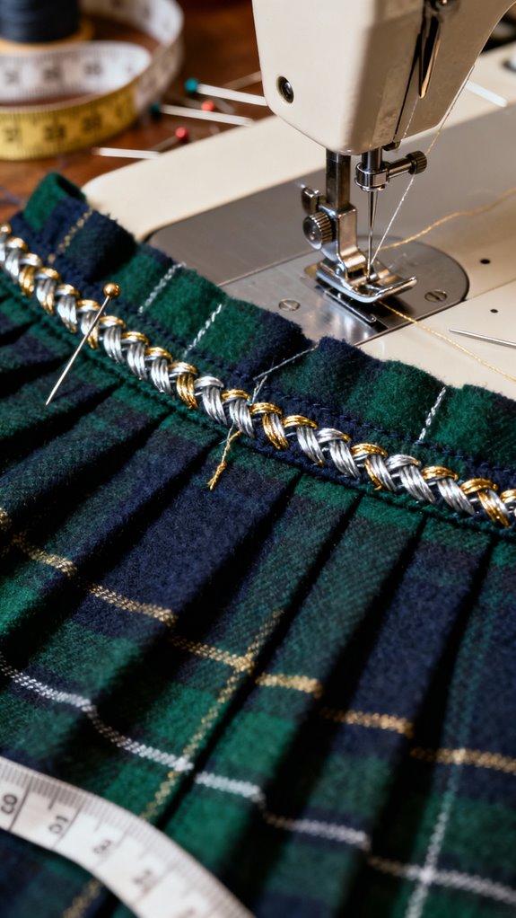 metallic thread top stitching tips