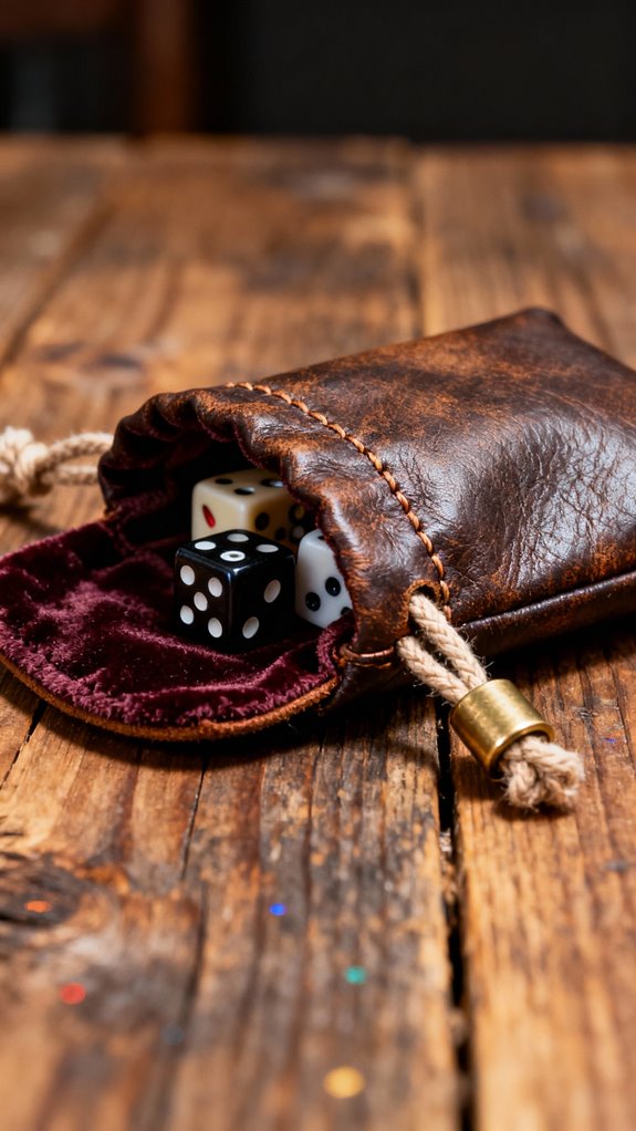 mini dice travel pouch