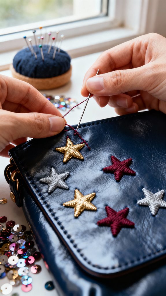 mini star bag embellishments