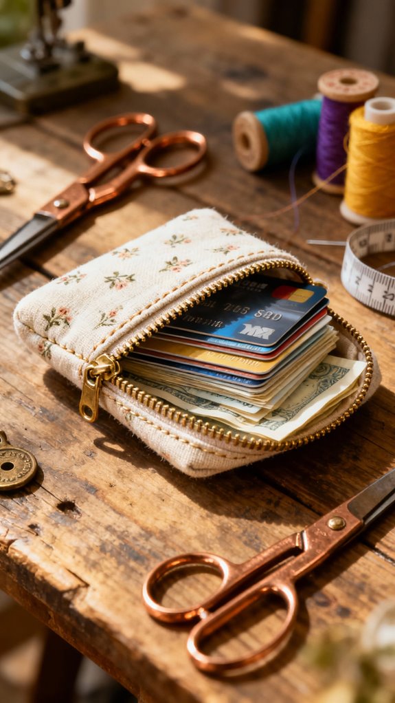 mini zipper pouch tutorial