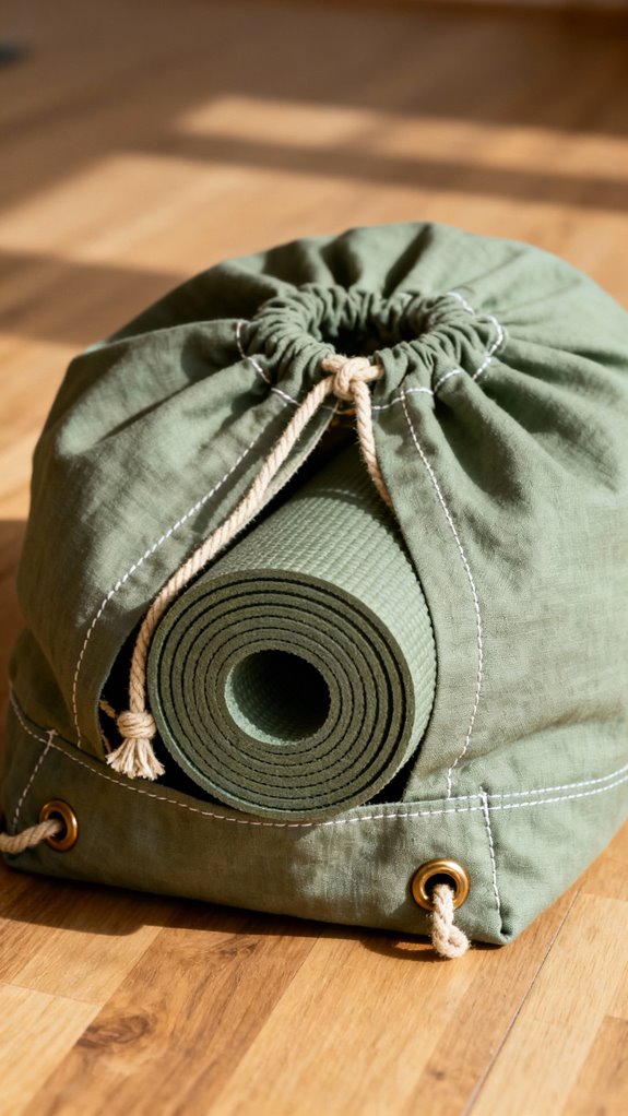 minimalist drawstring yoga sack