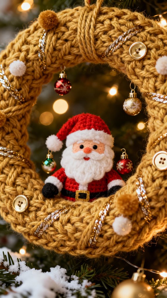 modular santa wreath design