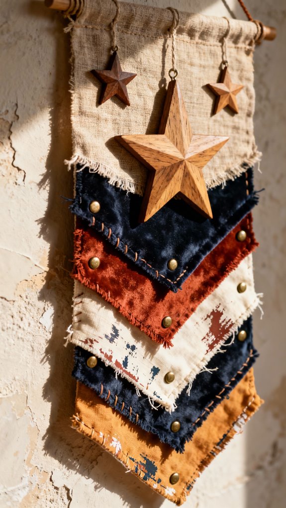 multi layered star decoration project