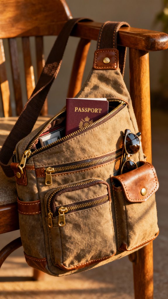 multi pocket travel organizer bag