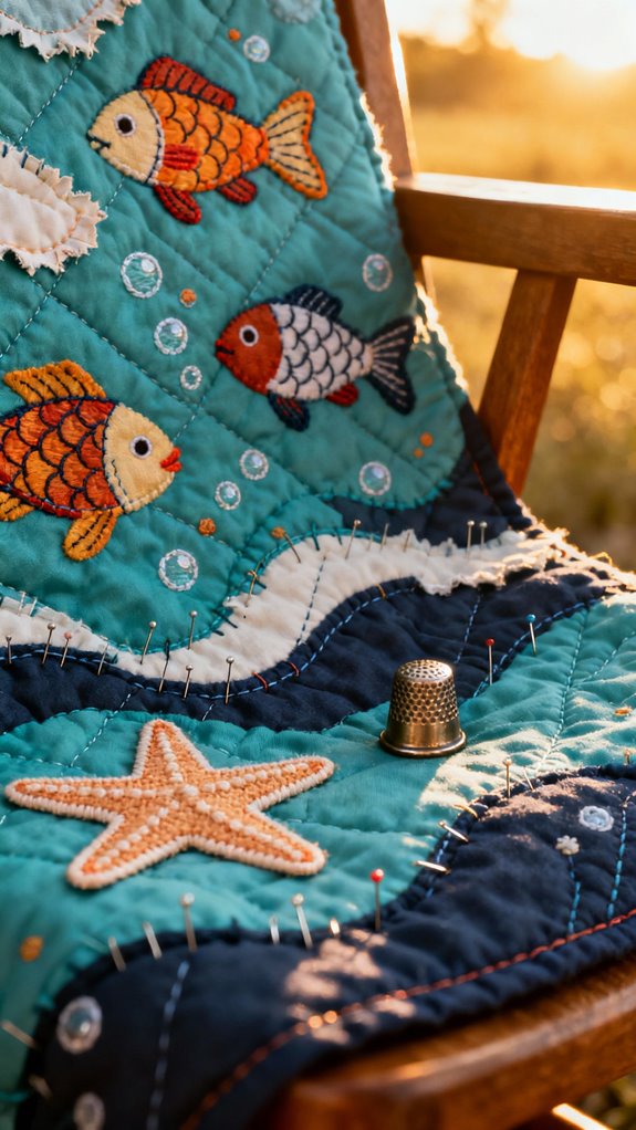 ocean themed quilt design techniques