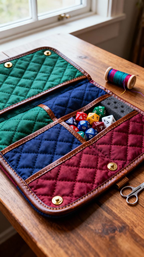 organized dice storage solution