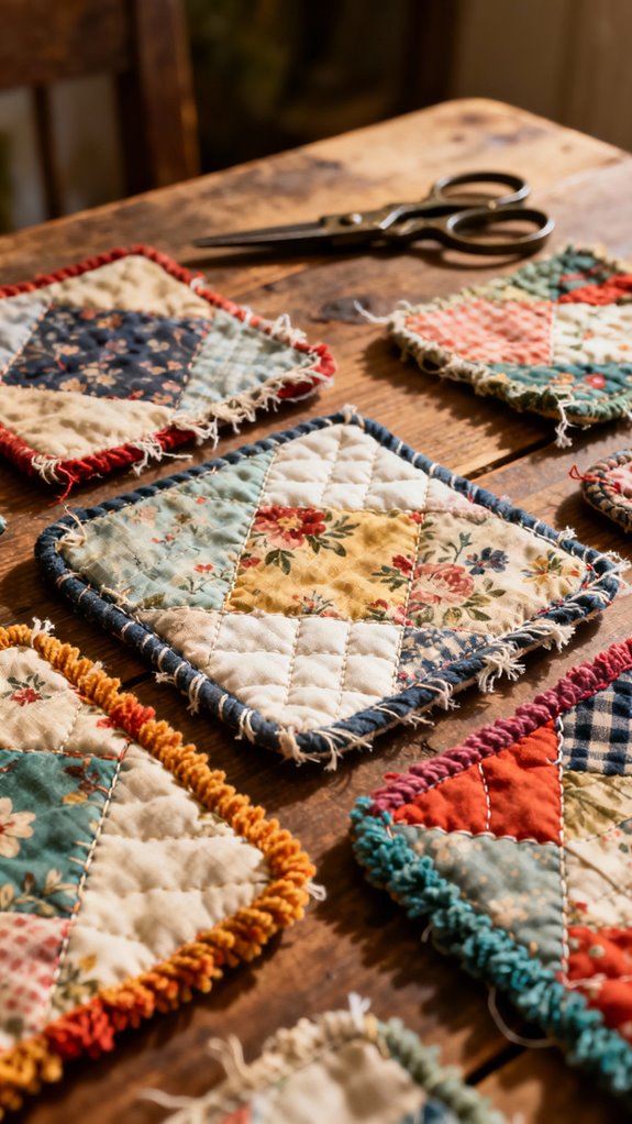 orphaned quilt blocks repurposed