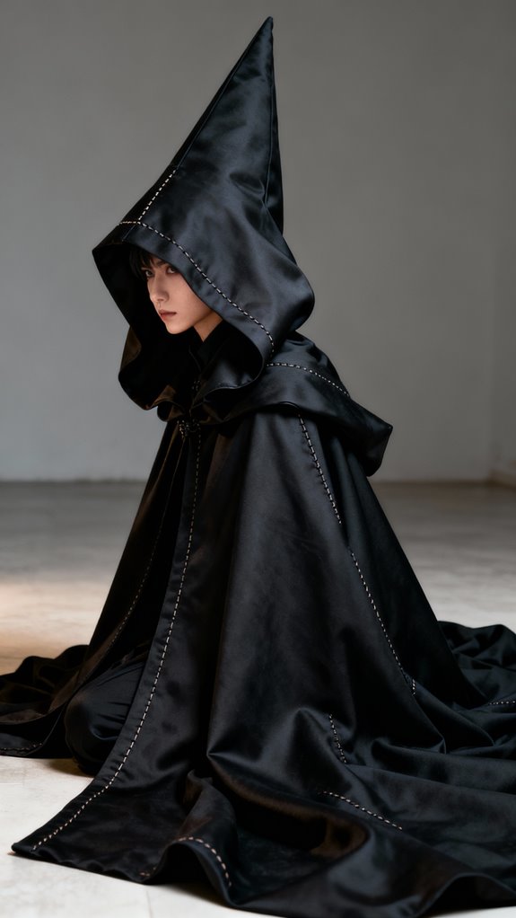 oversized pointed hood crafting