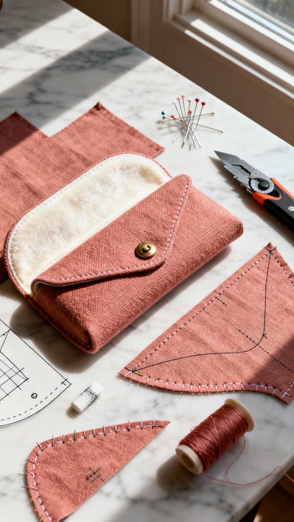 oversized sunglasses case pattern