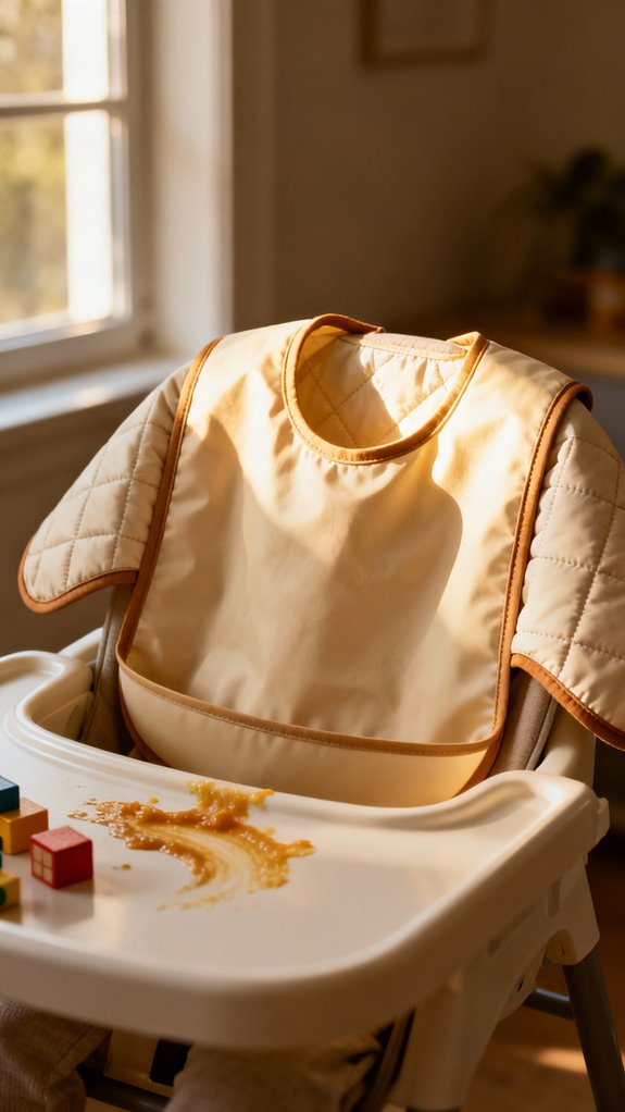 oversized toddler bib features