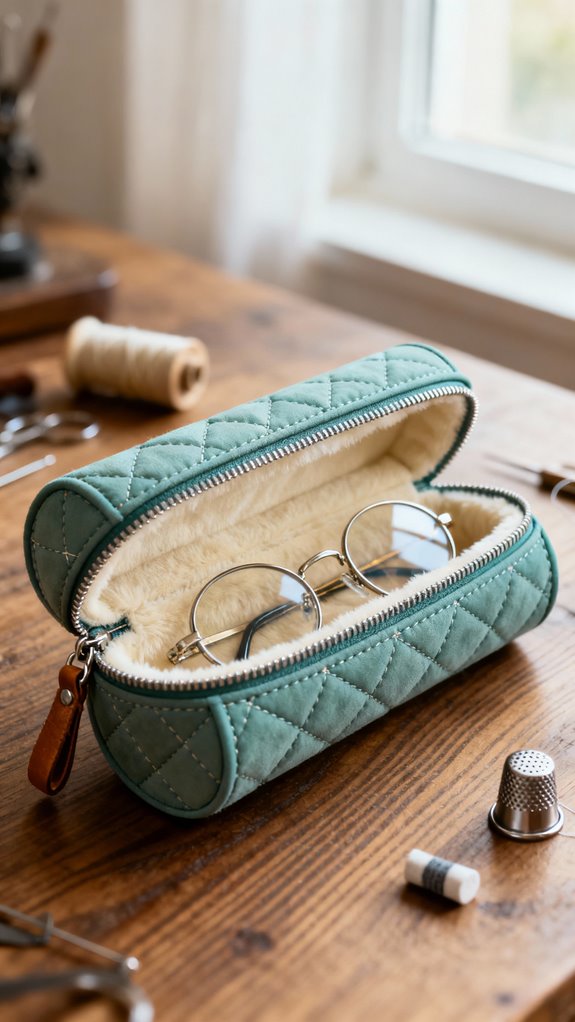 padded protective eyeglass case