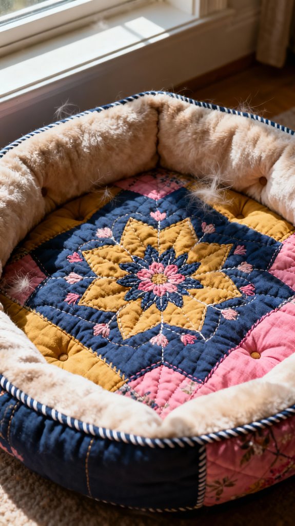 patchwork cat bed tutorial