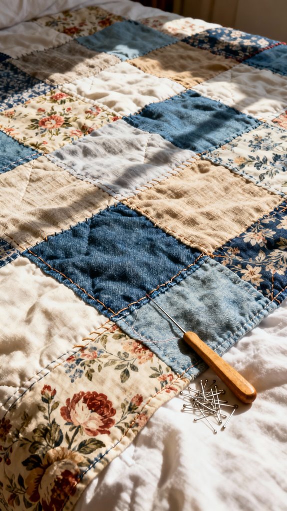 patchwork duvet cover creation
