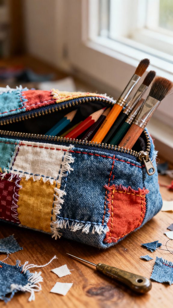 patchwork pencil case tutorial