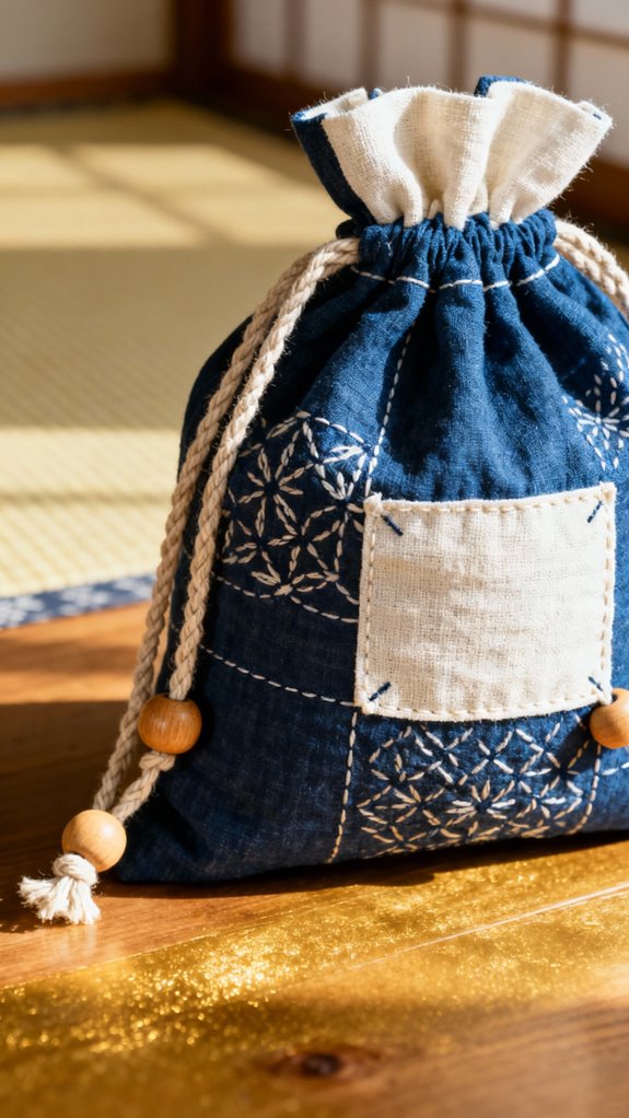 patchwork rice bag project