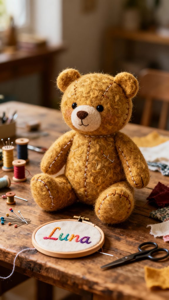 personalized embroidered cuddle bears