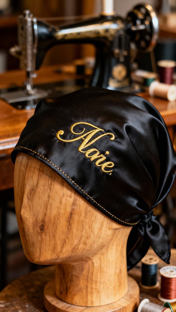 personalized embroidered doo rag