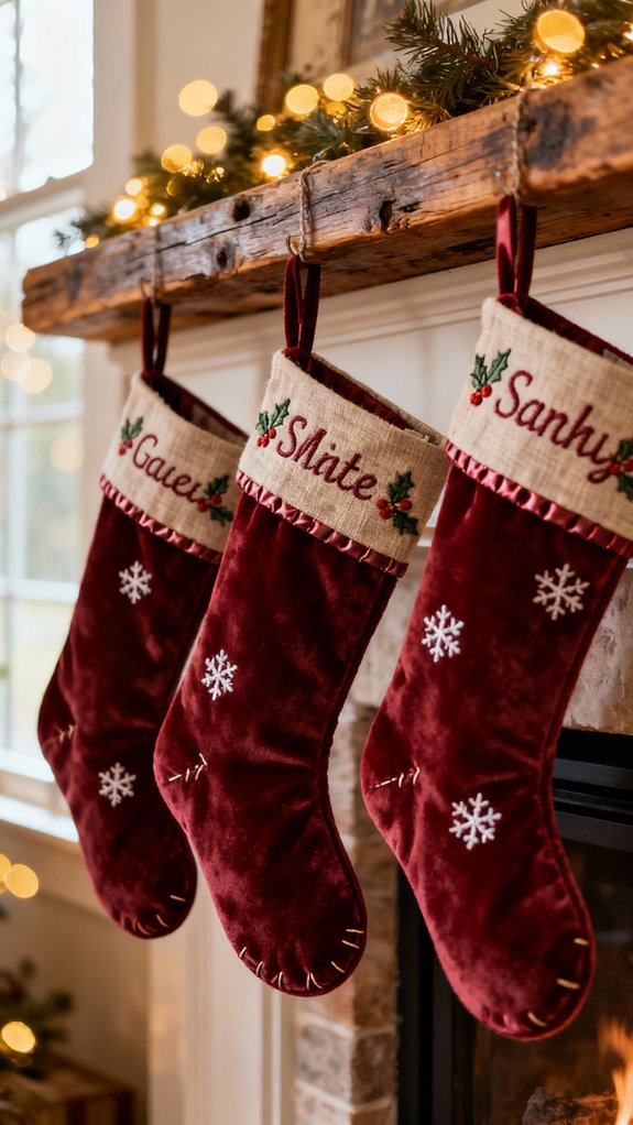 personalized embroidered stocking techniques