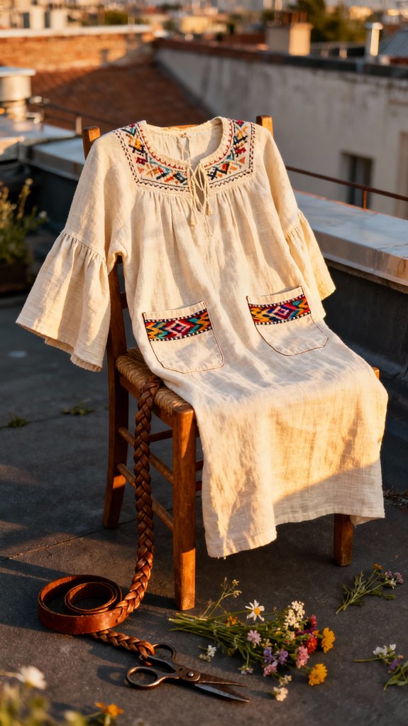 practical bohemian patch pockets