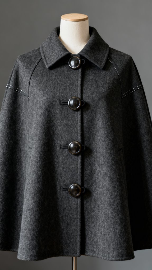 precision in wool cape