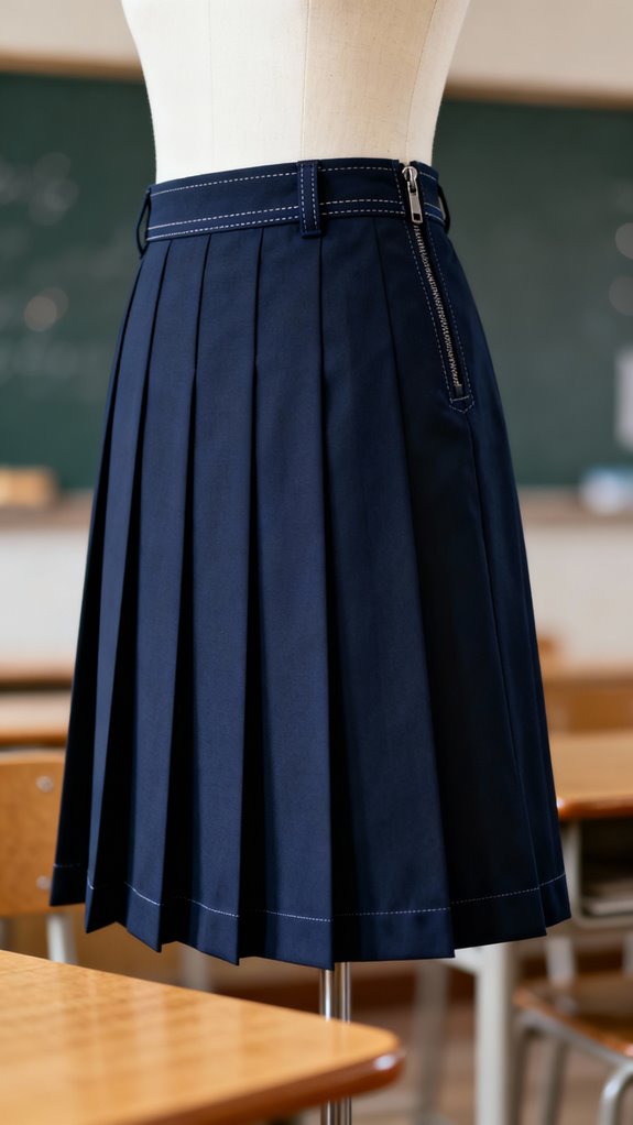 precision pleated skirt project