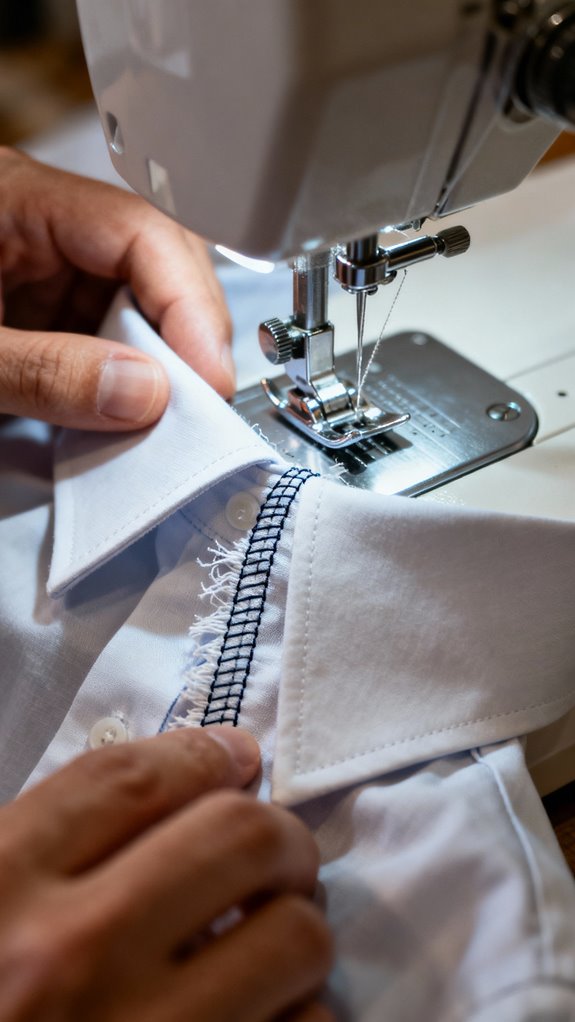 precision stitching for corners