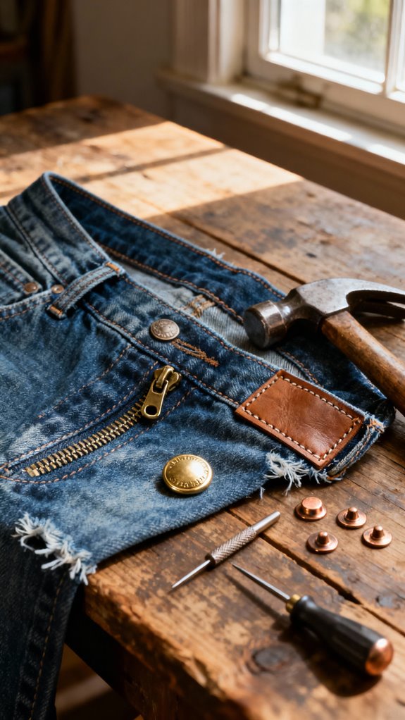 premium hardware for jeans