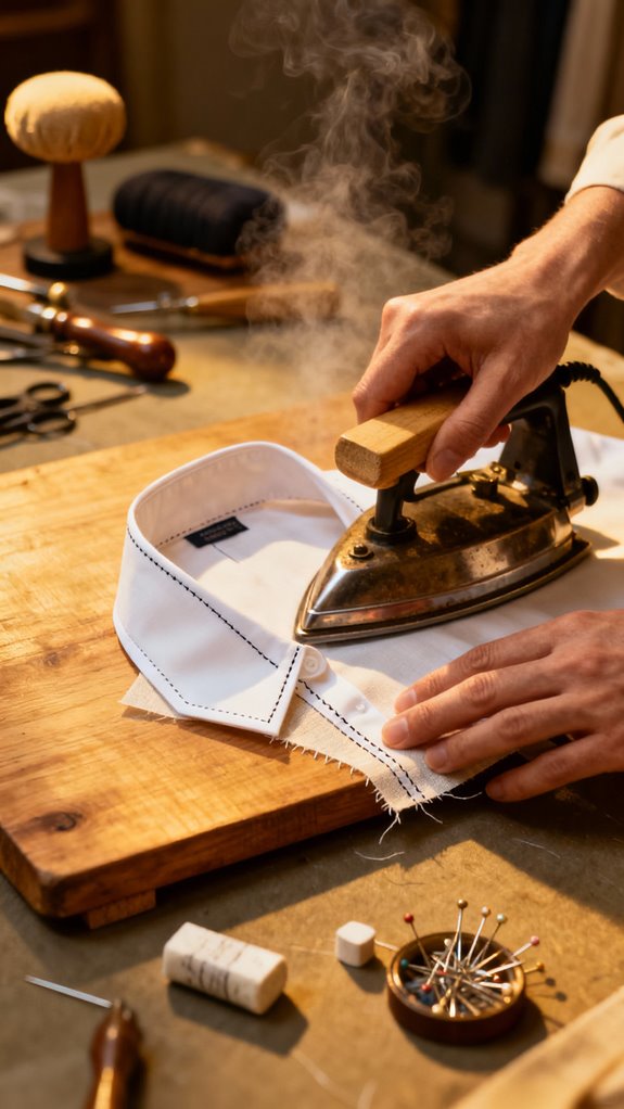 press for precise collar