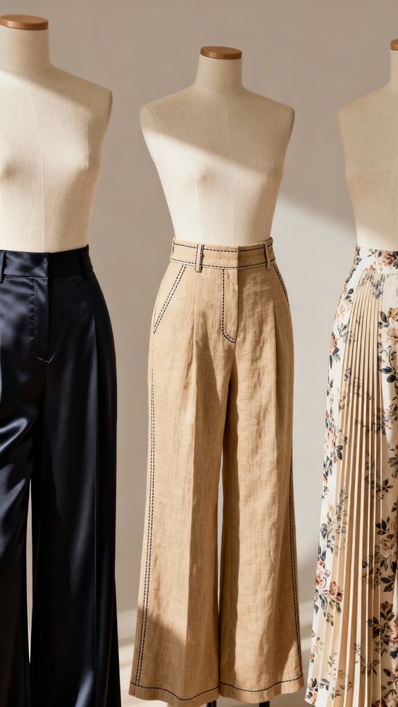 pressed pleats for palazzo