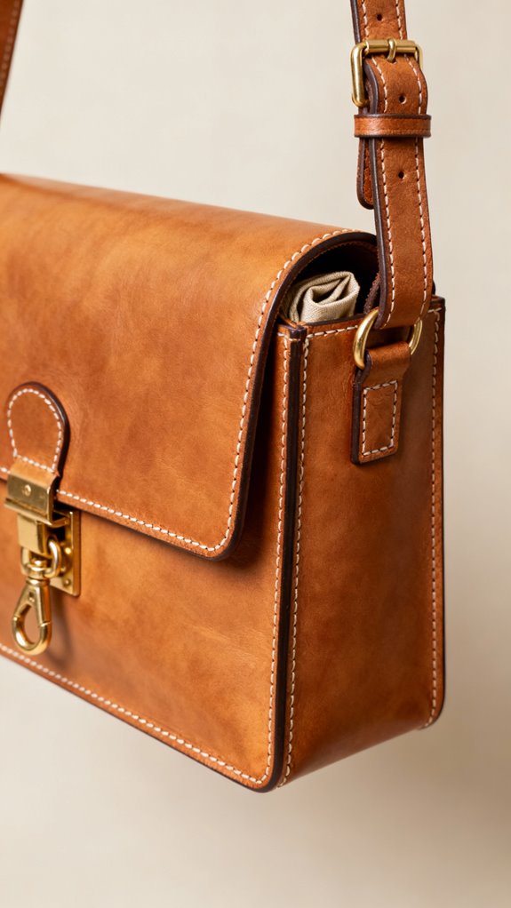 professional leather bag finishing