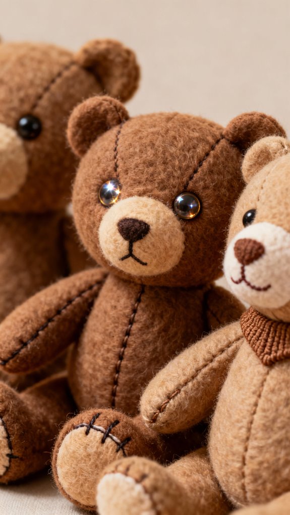 professional plush bear finishing