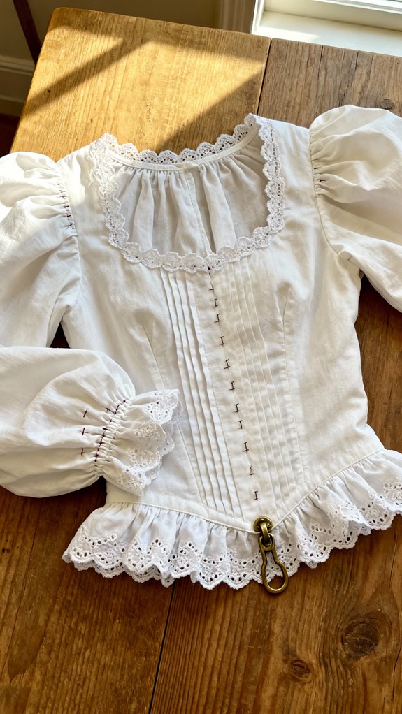 puffed sleeve dirndl blouse
